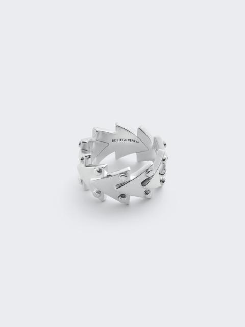 Bottega Veneta Rivet Ring Silver