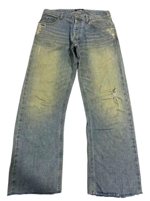 Other Designers If Six Was Nine × Japanese Brand × Le Grande Bleu (L.G.B.) - VINTAGE BURBERRY RUSTY BLUE WASH DISTRESSED DENIM