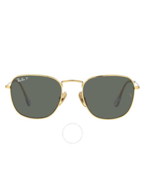 Ray-Ban Ray Ban Frank Titanium Polarized G-15 Green Square Men's Sunglasses RB8157 921658 51