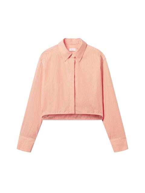 A.L.C. Maude Cropped Cotton Stripe Shirt