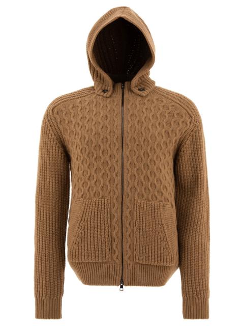 Tagliatore - Tagliatore "aspen" Hooded Sweater With Zipper