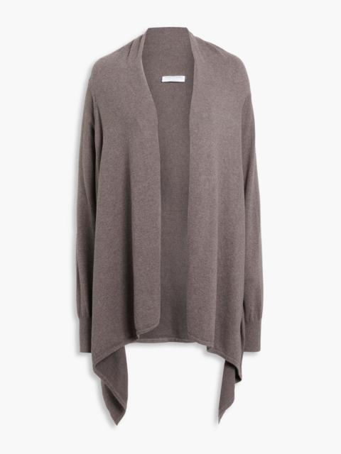 Other Designers Draped mélange cotton-blend cardigan