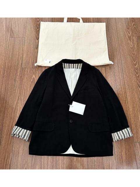 visvim VISVIM SOLEBURY BLAZER — Wool-Blend Blazer with Vintage Fabric Cuff Linings