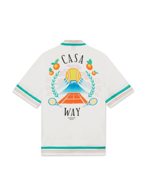 CASABLANCA Casa Way Silk Short Sleeve Shirt