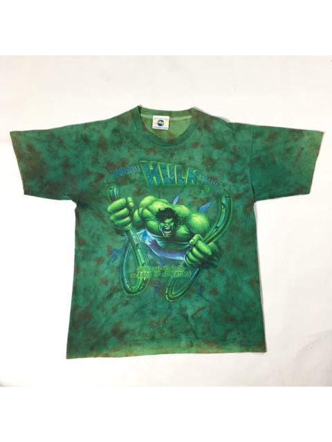 Other Designers Vintage - Vtg Hulk Tie Dye Marvel Universal Studio Distressed Tshirt