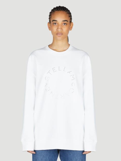 Stella McCartney Stella Mccartney Women Hotfix Rhinestone Logo Sweatshirt