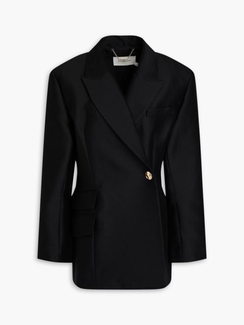 Zimmermann Double-breasted wool and silk-blend blazer