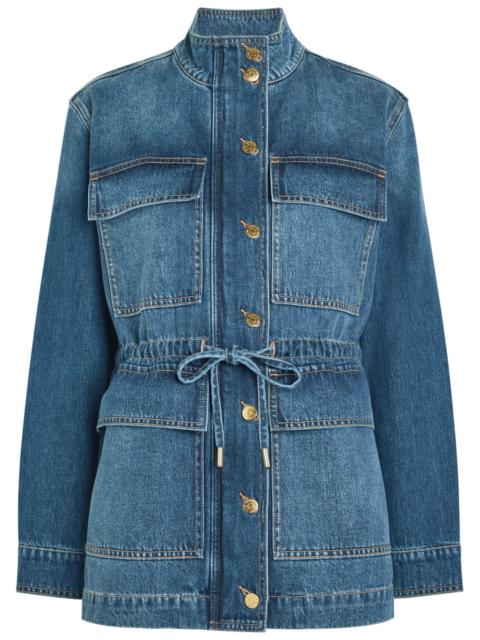 VERONICA BEARD Veronica Beard Truman Drawstring Denim Jacket