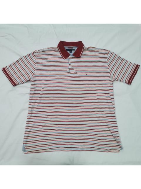 Other Designers Vintage Tommy Hilfiger Retro Striped Polo Shirt