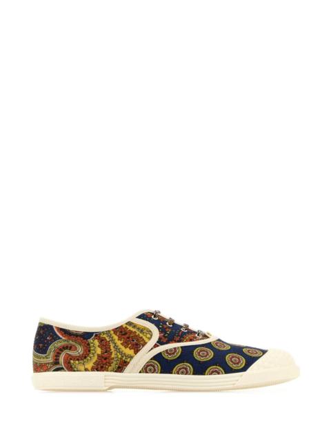 Valentino Valentino Garavani Men Printed Fabric Bay By Bay Sneakers