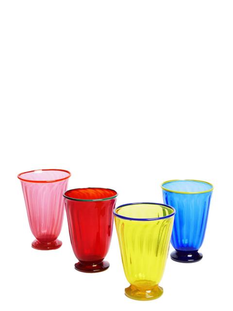 La DoubleJ Rainbow Glasses Set Of 4