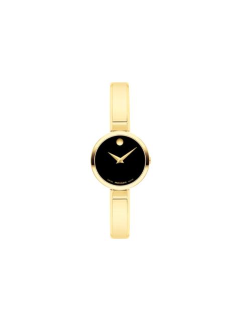Other Designers Movado Moda Quartz Black Dial Ladies Watch 0608013