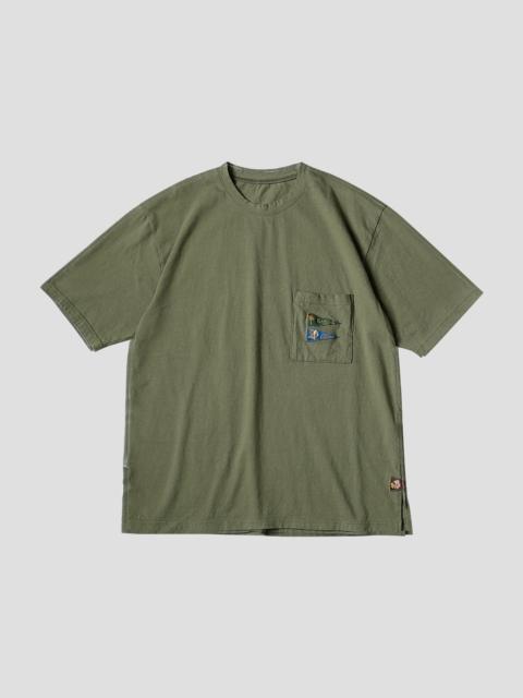 Kapital JERSEY PENNANT T-SHIRT (3 FLAGS)