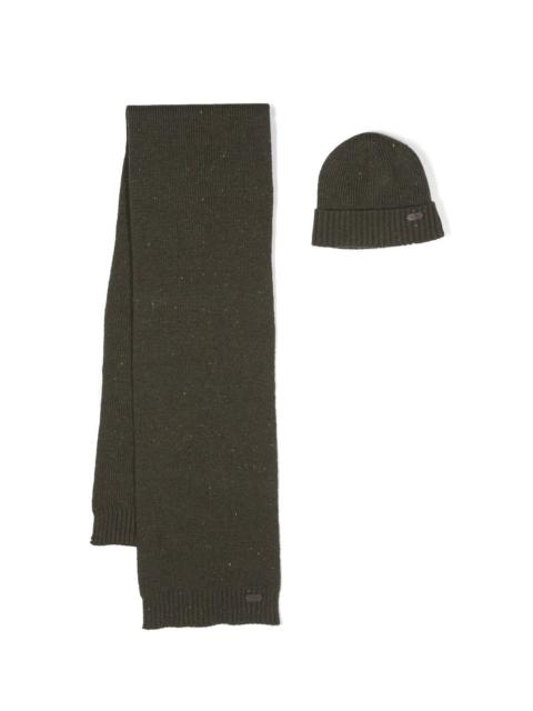 Barbour Fleck beanie &amp; scarf Carlton