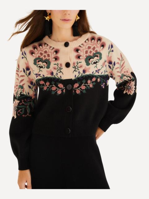 FARM RIO Mixed Belle Garden Knit Cardigan