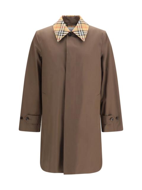Burberry Burberry Tottenham Cotton Gabardine Coat Sepia Brown