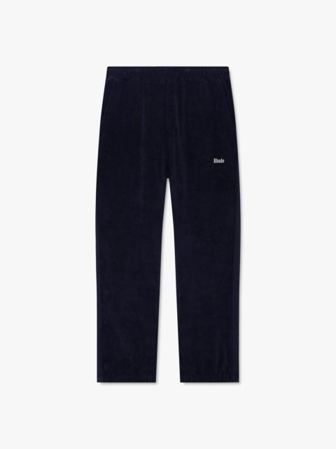 Rhude TOWEL CUFFED HAMPTON TRACK PANT