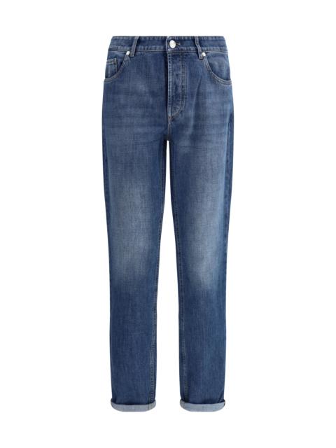 Brunello Cucinelli Brunello Cucinelli Cuffed Jeans Denim Medio Old