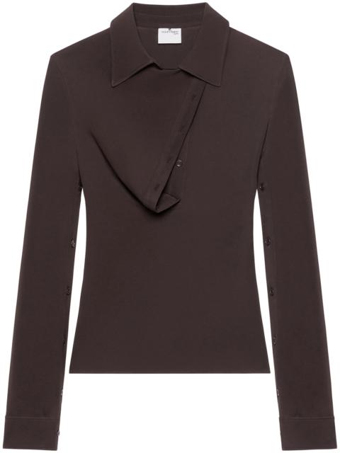 courrèges Oblique Crepe Jersey Shirt
