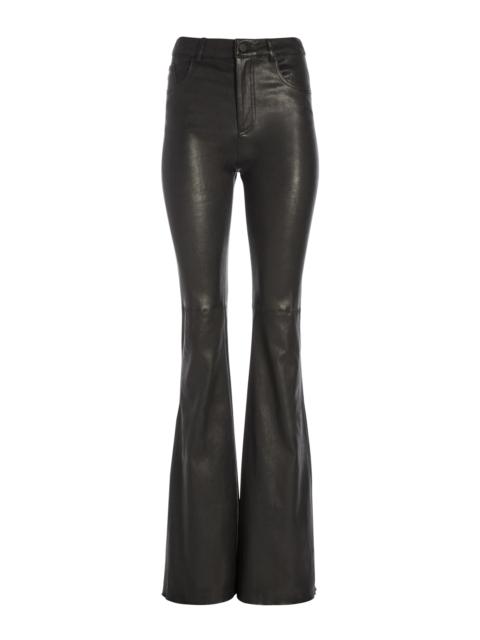 Alice + Olivia BRENT HIGH WAISTED LEATHER BELL PANT