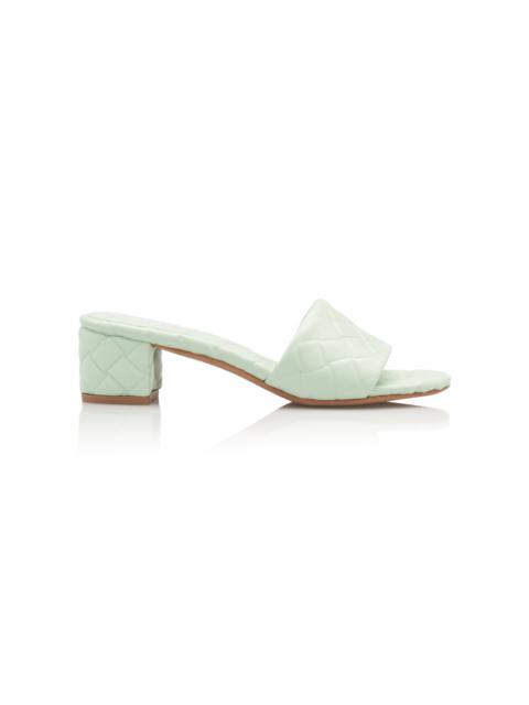 Bottega Veneta Amy Padded Sandals green