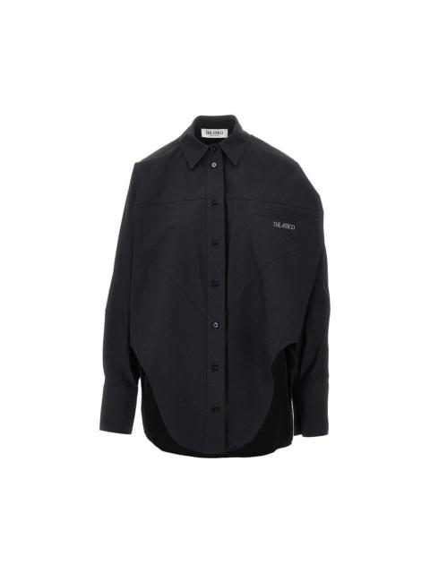 THE ATTICO The Attico Oversized Shirt with Moulded Hem Black