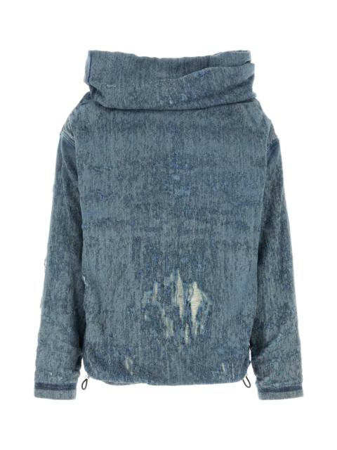 Diesel Men Stretch Denim Sweatshirt