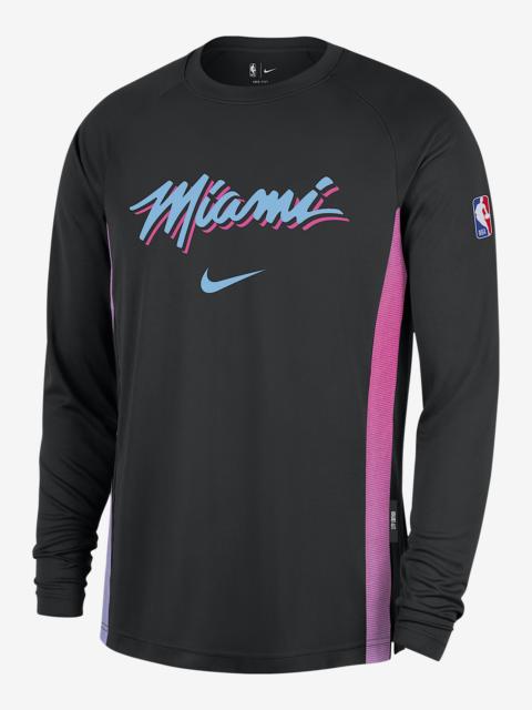 Nike Miami Heat City Edition Men's Men's Nike Dri-FIT Long-Sleeve Top