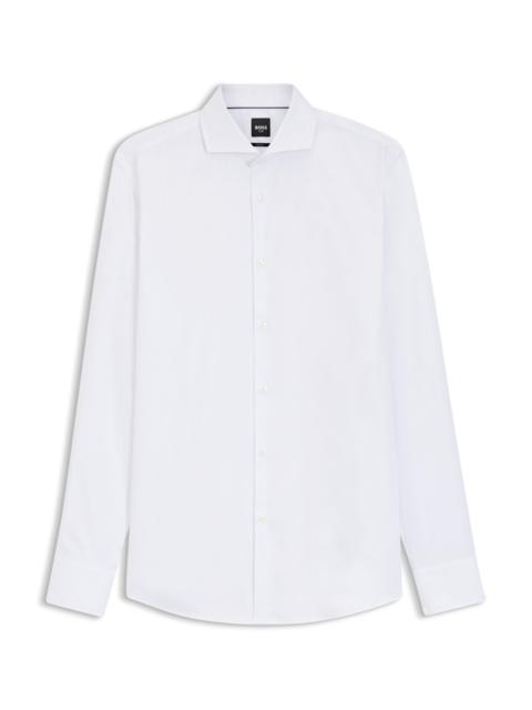 BOSS WRINKLE-RESISTANT SLIM-FIT SHIRT IN A COTTON BLEND