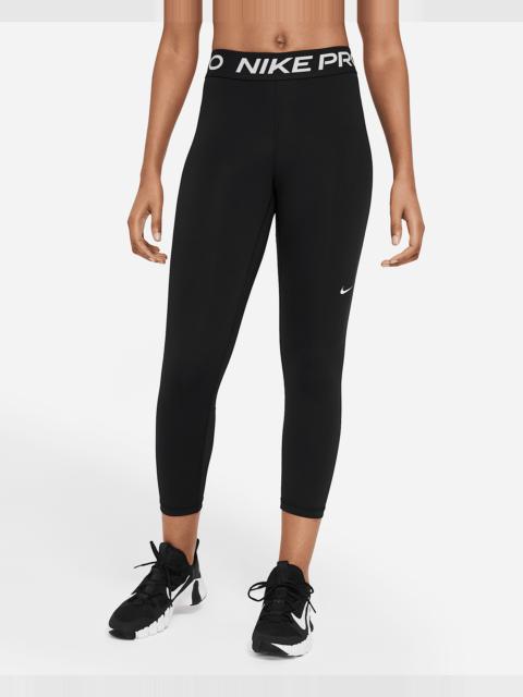 Nike Nike Pro Women's Mid-Rise Crop Mesh Panel Leggings