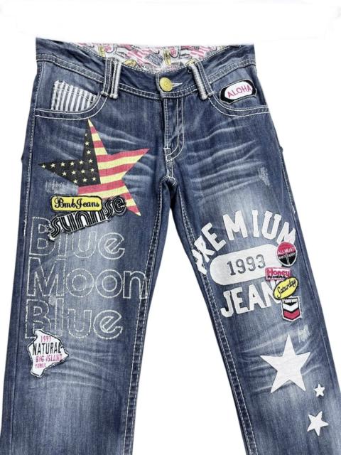 Other Designers Japan Blue - 💥 RARE🌛BMB Embroidery Patches Big Print Daicock Style Surf