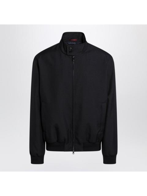 GUCCI Gucci Blue Zip-Up Jacket In Wool-Blend Twill Men