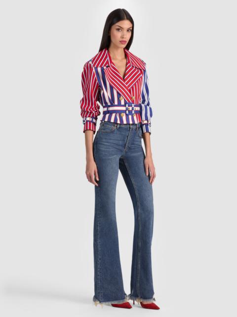 Alice + Olivia KEITH CROPPED TRENCH