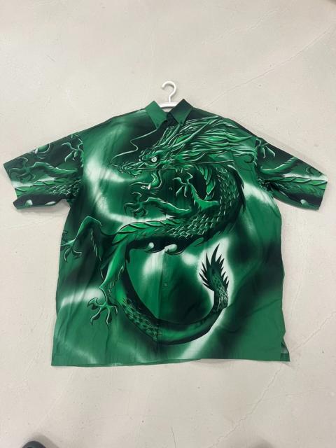 BALENCIAGA Balenciaga 18SS Green Dragon Print Shirt