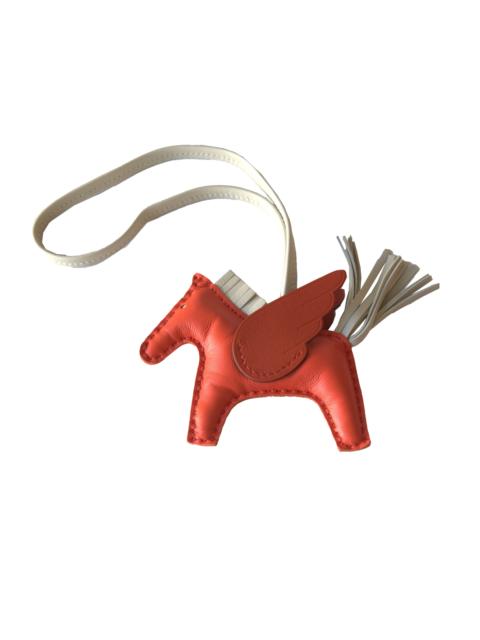 Hermès Hermes Rodeo Pegasus PM Charm Red White