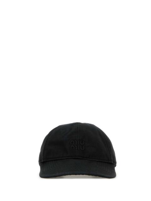 Miu Miu Miu Miu Women Slate Cotton Baseball Cap