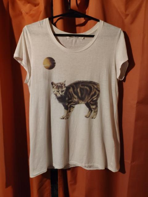 UNDERCOVER ARCHIVE ! Cat moon printed white t-shirt