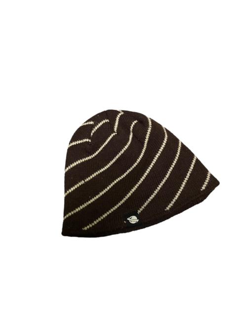 Other Designers Hat - Vintage Lost Dysfunctional Beanie Hat Stripe Brown Colour