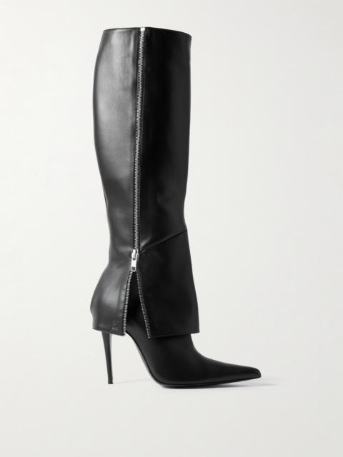 MAGDA BUTRYM Leather Pointed-toe Knee Boots