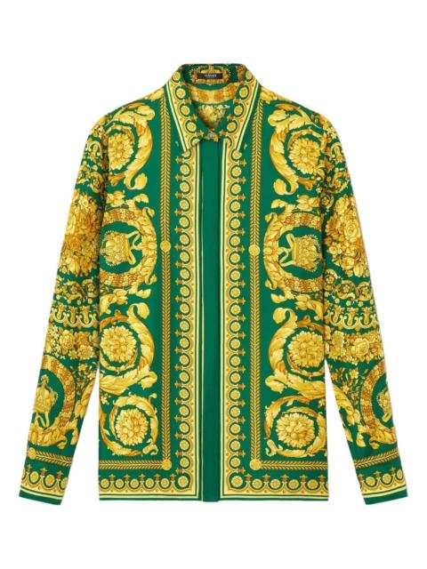VERSACE Formal Shirt With `Baroque Heritage` Print
