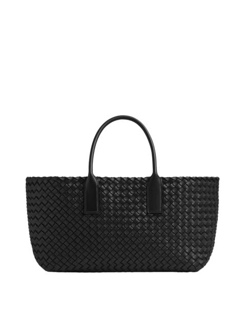 Bottega Veneta Bottega Veneta Cabat Small Black Leather Tote New $7700