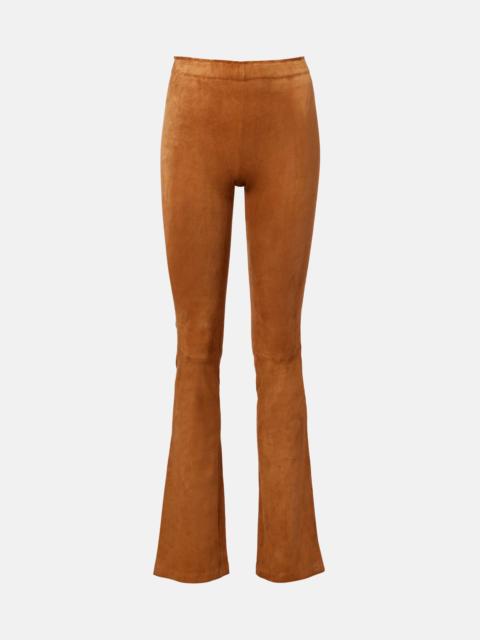 STOULS JP Long suede flared pants