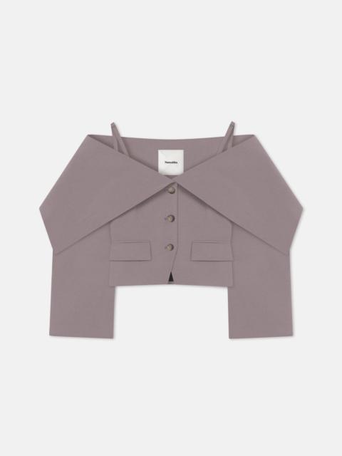 Nanushka Paper Jersey Blazer