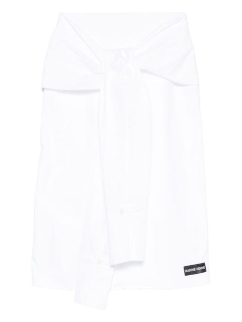 Marine Serre wrapped midi skirt