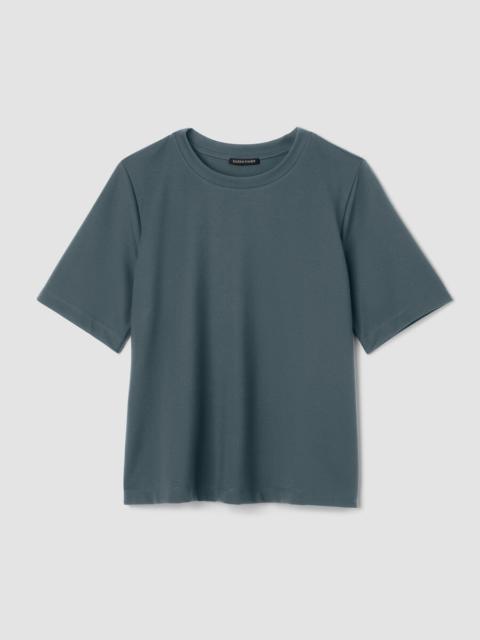 EILEEN FISHER Lightweight Ponte Crew Neck Tee