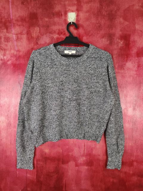 Other Designers Japanese Brand - OZOC Black Knitwear Crop Tops