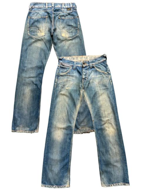 Other Designers Japanese Brand - G-Star Distressed Mudwash Raw Denim Jeans 32x32