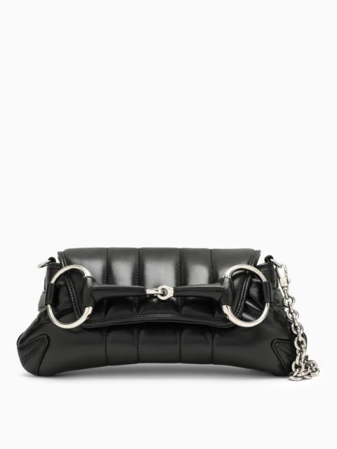 Gucci Gucci Horsebit Chain Small Black Bag Women