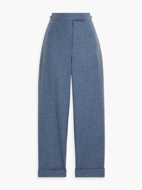 Thom Browne Cropped wool-flannel tapered pants