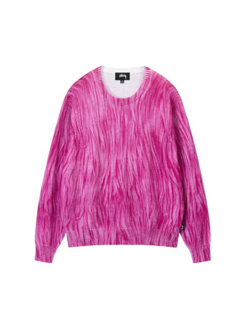 Stüssy Stussy Printed Fur Sweater 'Pink'